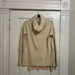 Diane Von Furstenberg Cream Cowl Neck Sweater